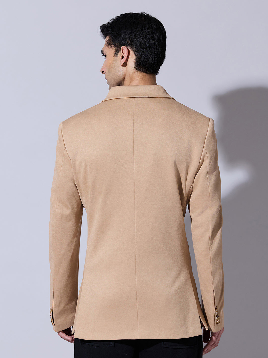 Men's Brown Single Breasted Tailored Fit Blazer