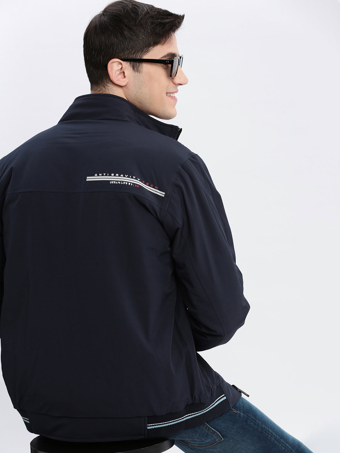 Men's Blue Reversible Rapid-Dry Bomber Jacket