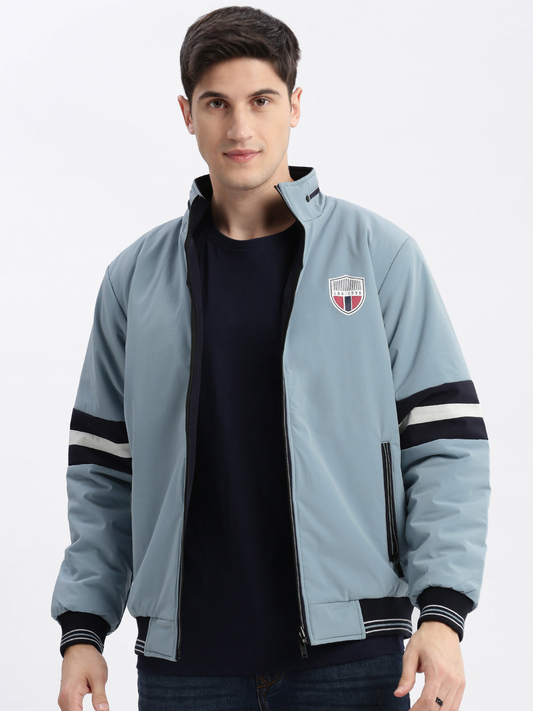 Men's Blue Reversible Rapid-Dry Bomber Jacket