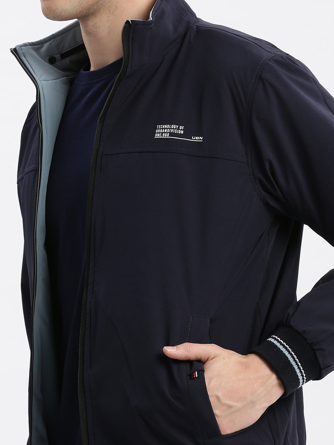 Men's Blue Reversible Rapid-Dry Bomber Jacket