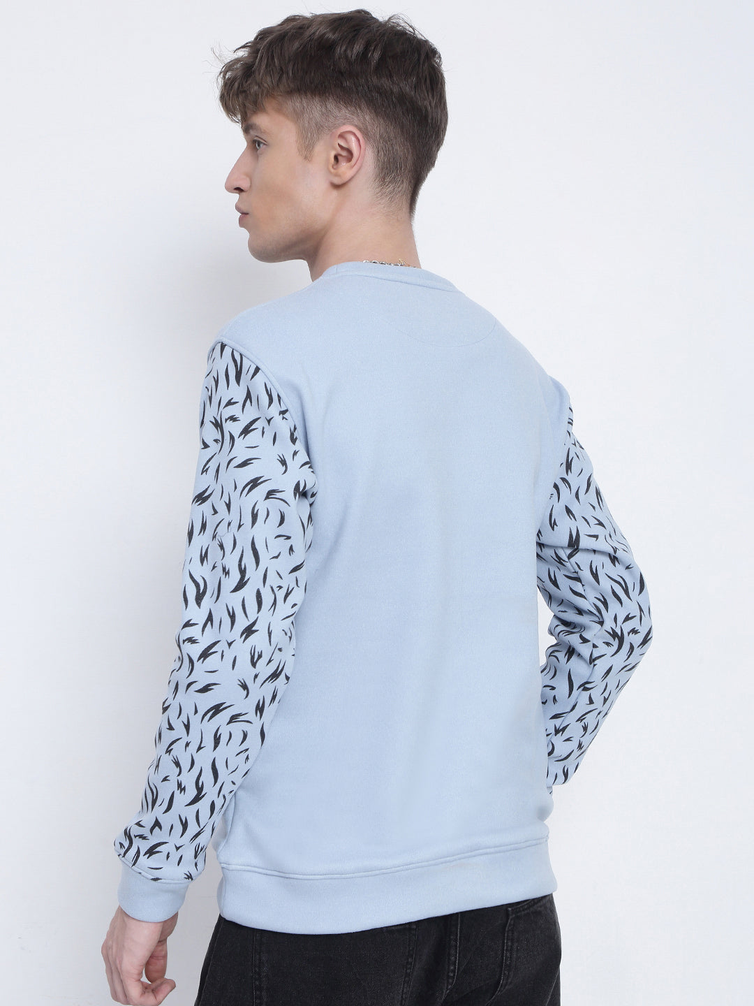 Men's Blue Animal Print Sweatshirt