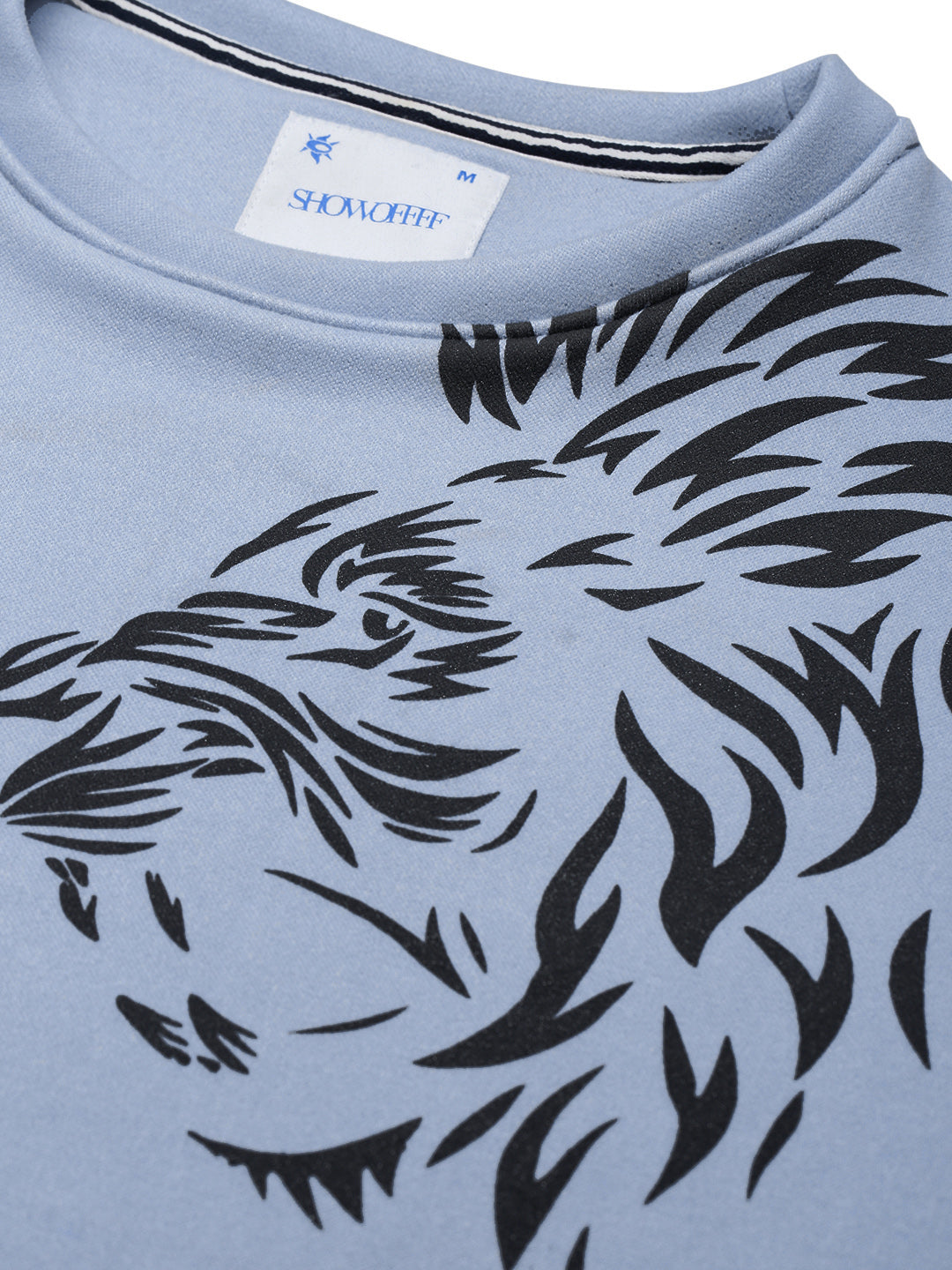 Men's Blue Animal Print Sweatshirt