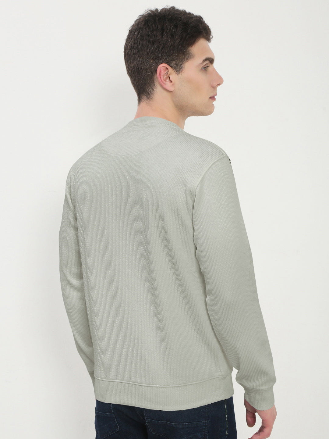 Men's Green Round Neck Sweatshirt