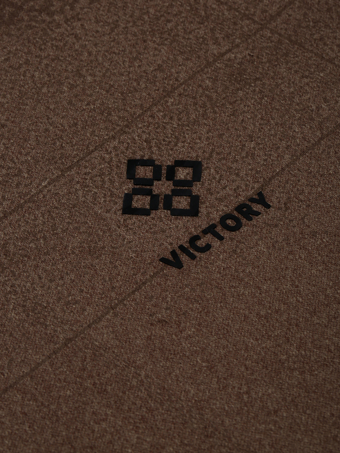 Men's Brown Graphic Print Round Neck Pullover Sweatshirt