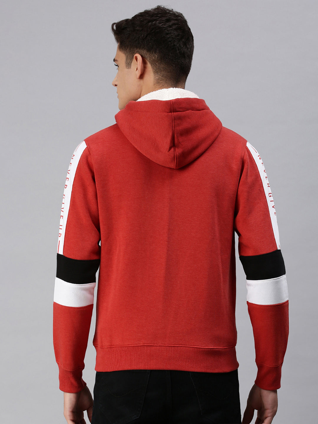 Men Hooded Solid Multi Sweatshirt