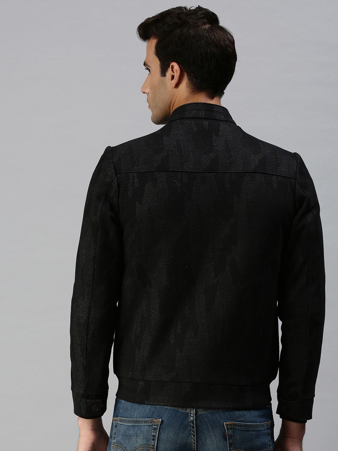 Men's Grey Abstract Tailored Jacket