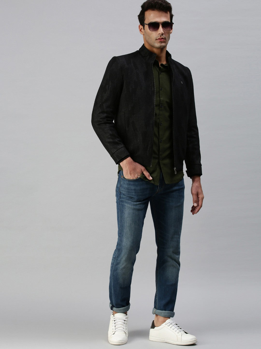 Men's Grey Abstract Tailored Jacket