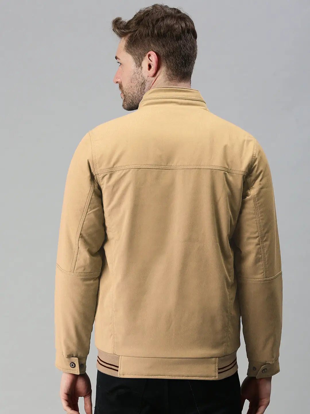 Shop Bold Beige Men's Open Front Jacket | SHOWOFFFF