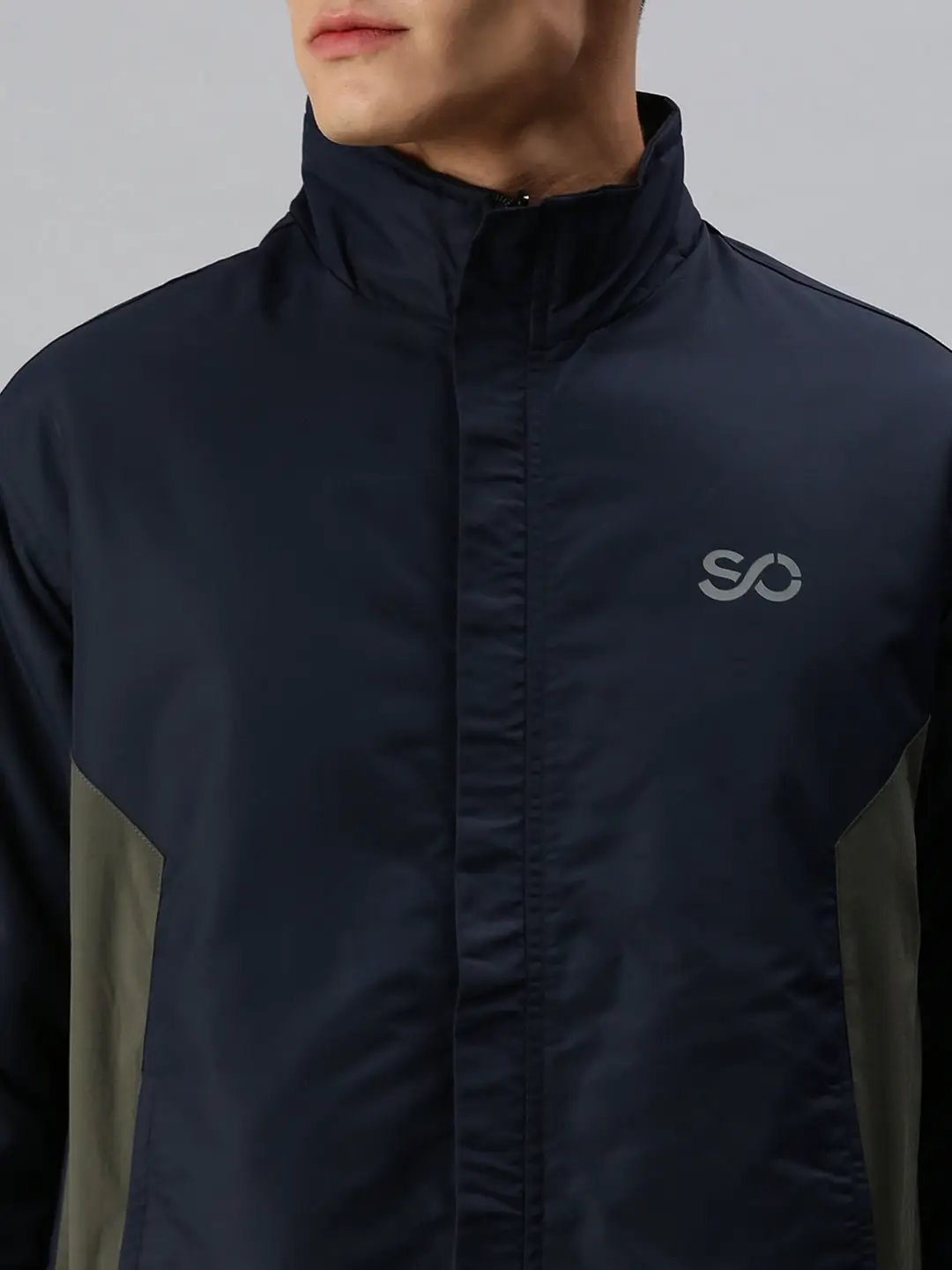 Men's Solid Black Open Front Jacket