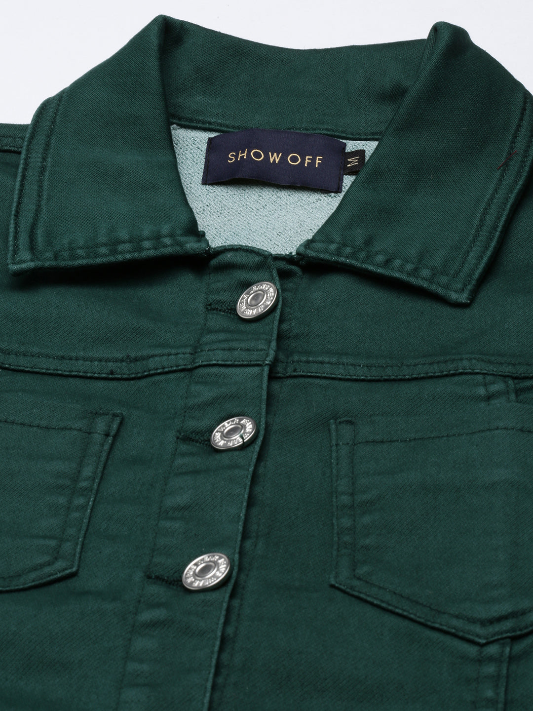 Women Green Solid Shirt Dress