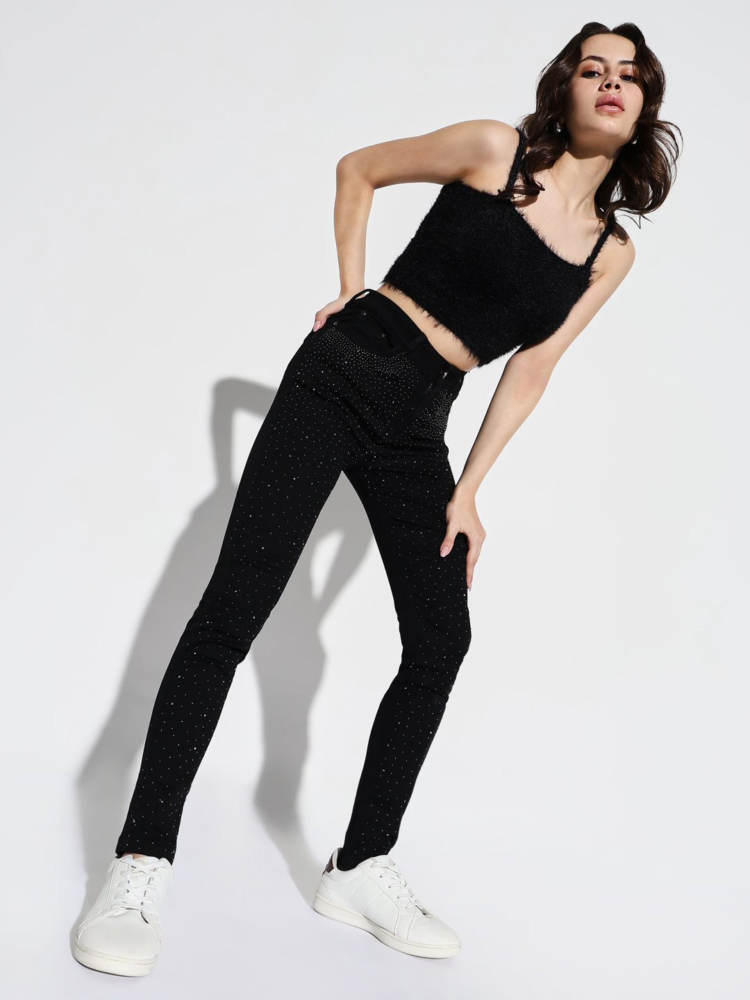 Women Black Skinny Fit Jeans