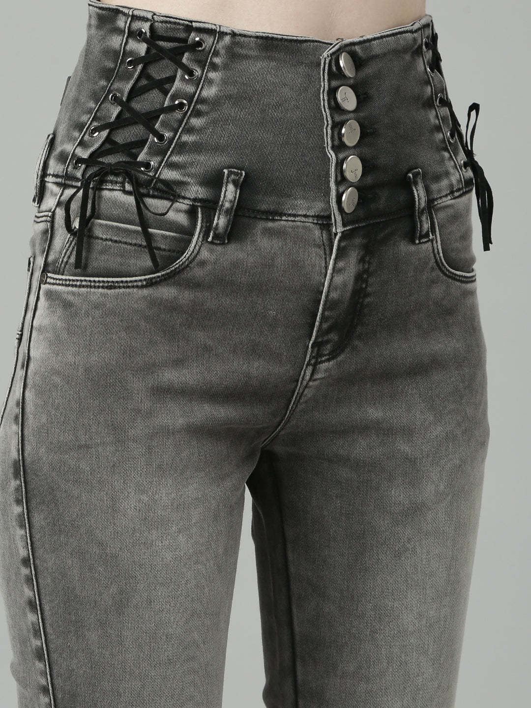 Women Grey Denim Jeans