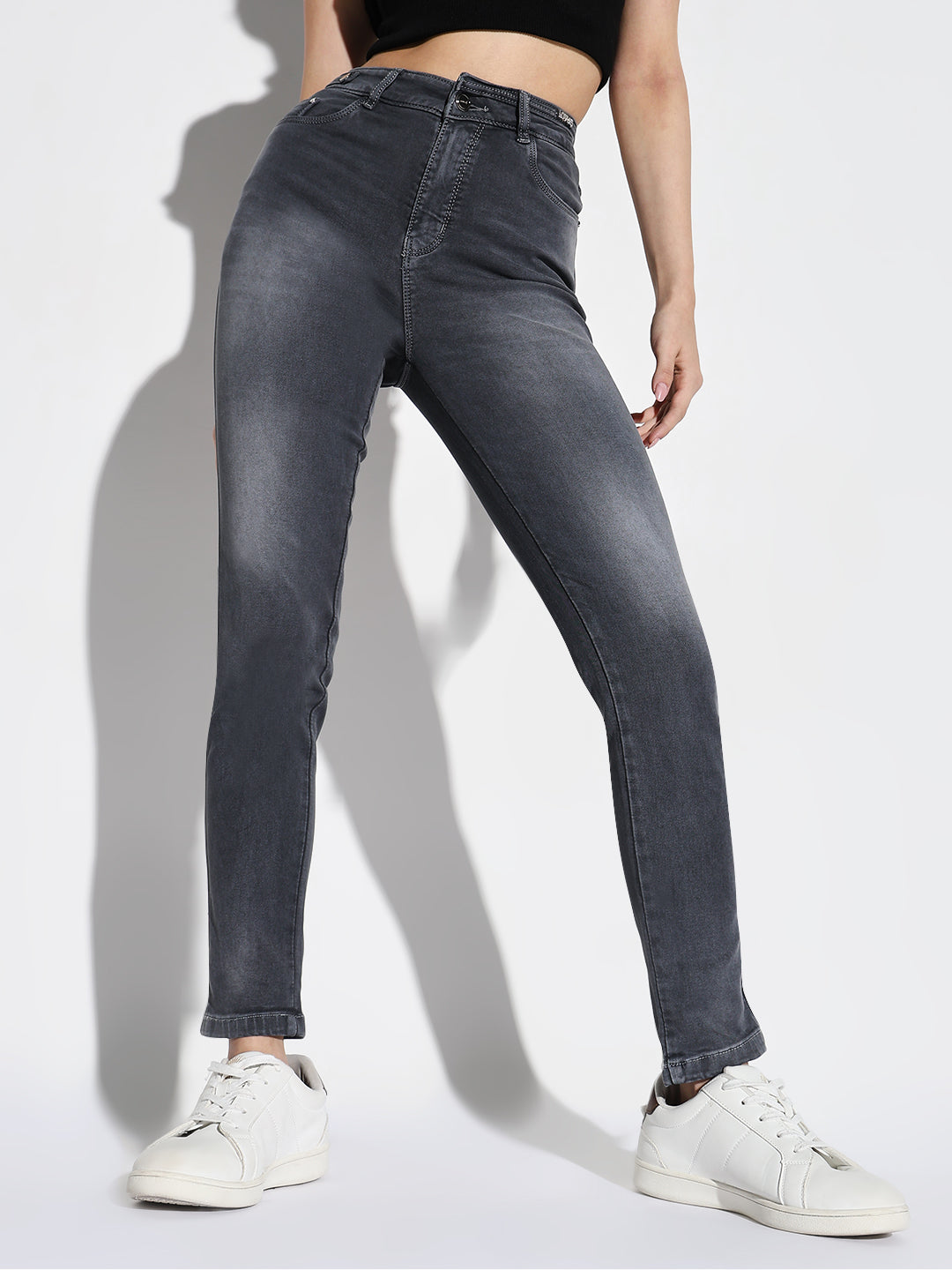 Women Grey Slim Fit Jeans