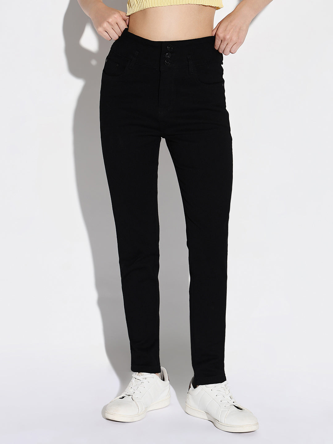 Women Black Slim Fit Jeans