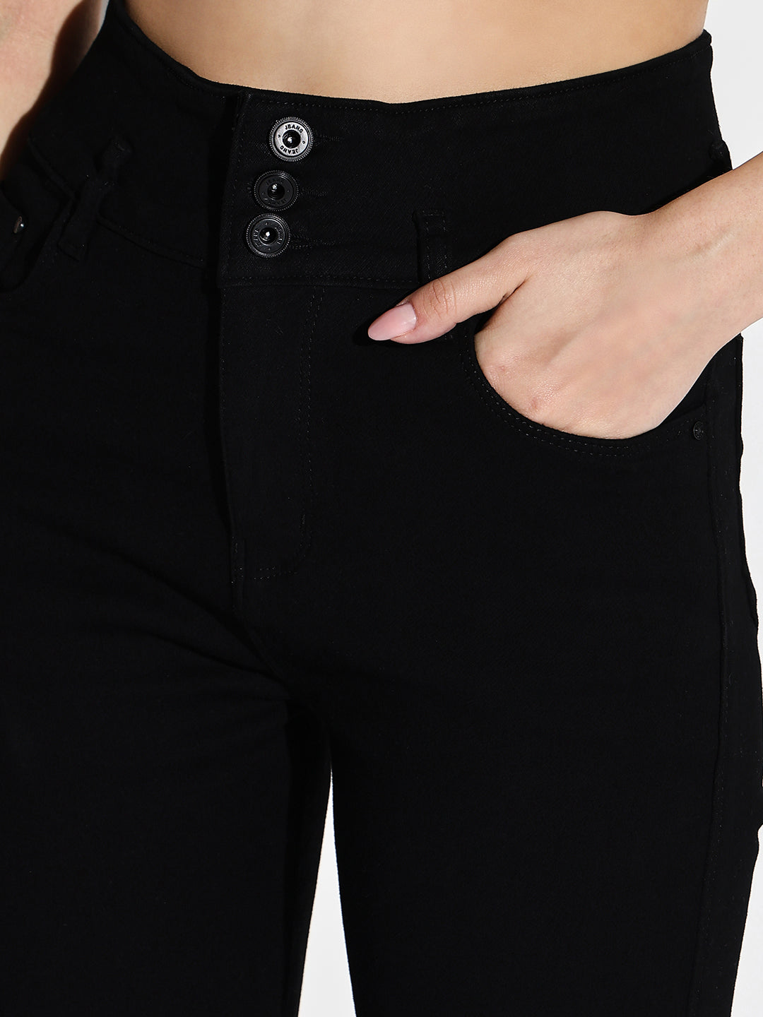 Women Black Slim Fit Jeans