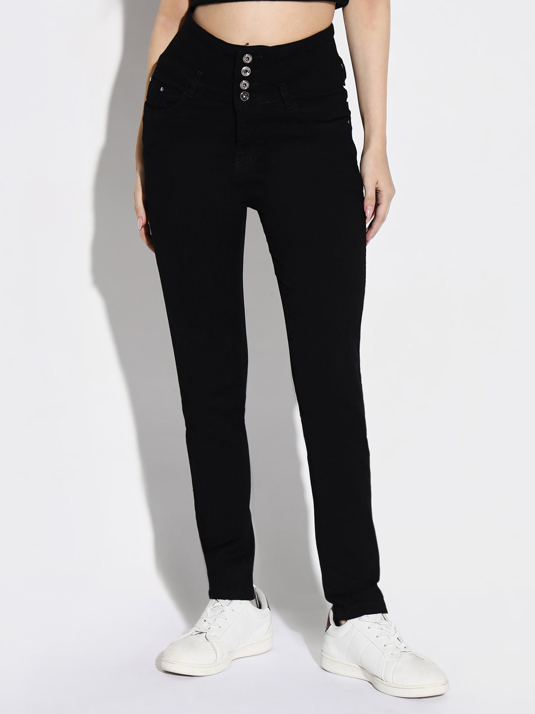 Women Black Slim Fit Jeans