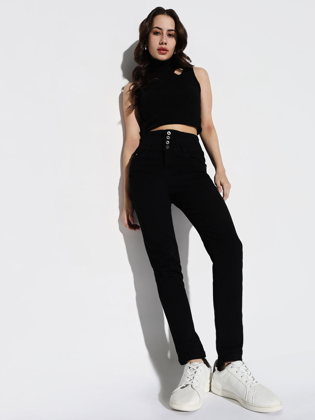 Women Black Slim Fit Jeans