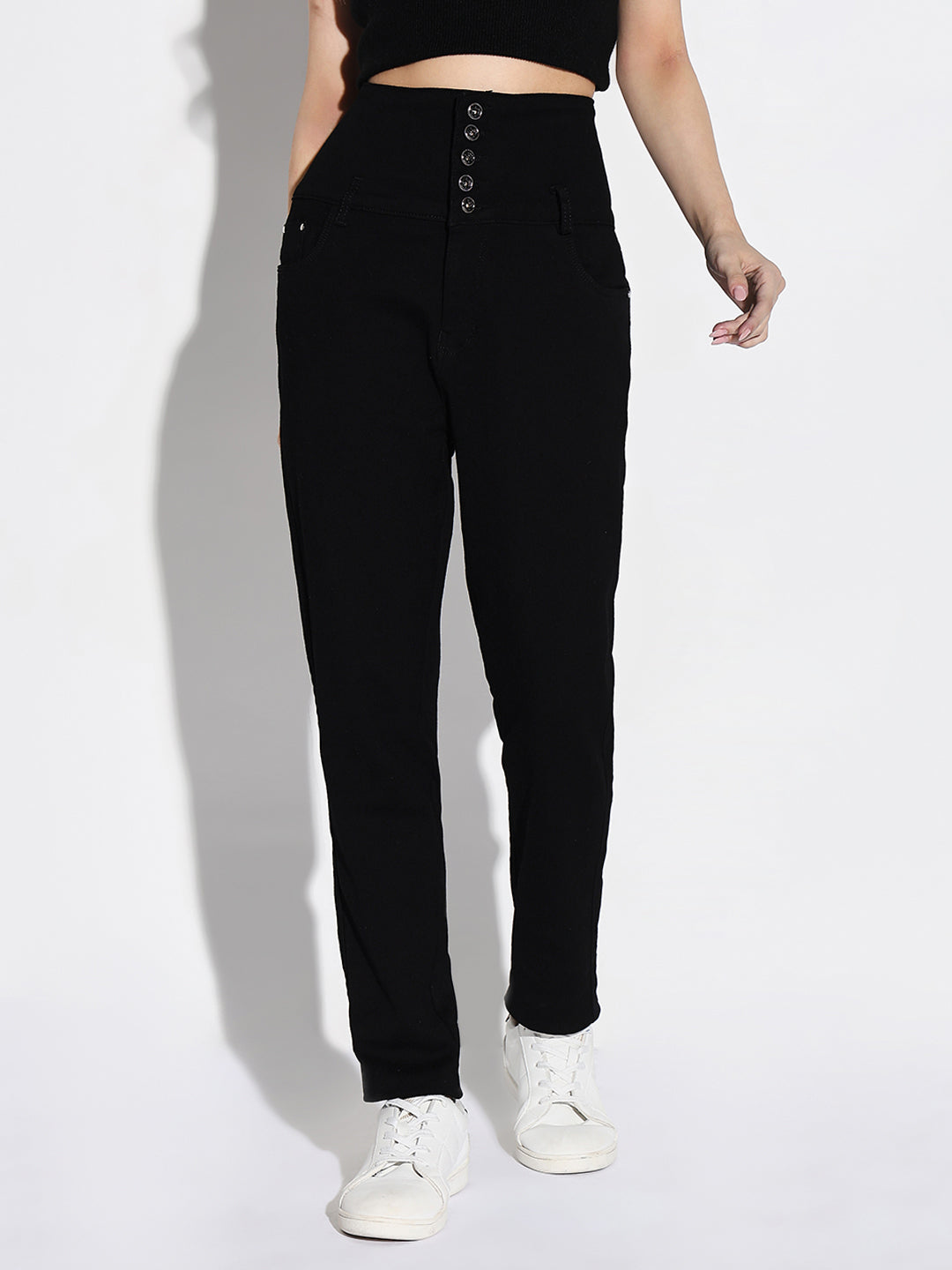 Women Black Slim Fit Jeans