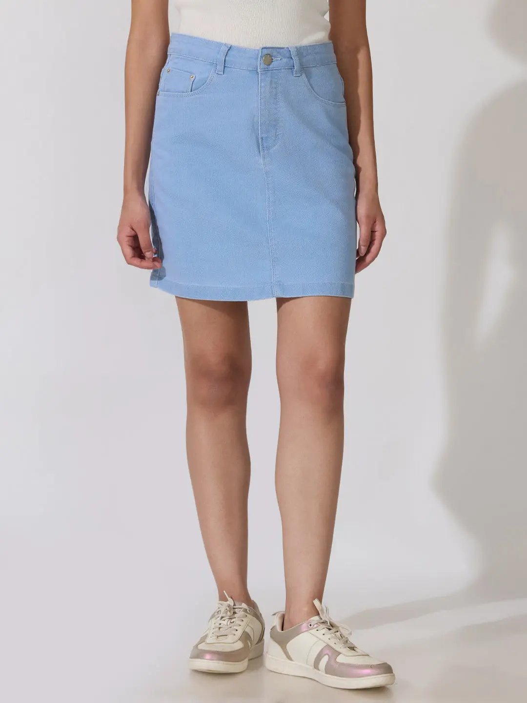 Women's Blue Denim Mini Skirt