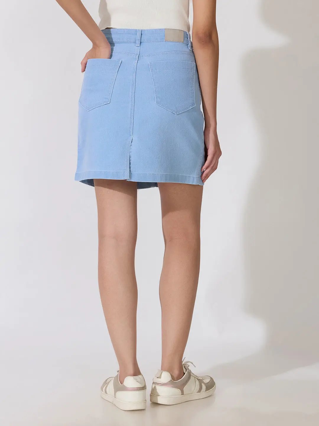 Women's Blue Denim Mini Skirt