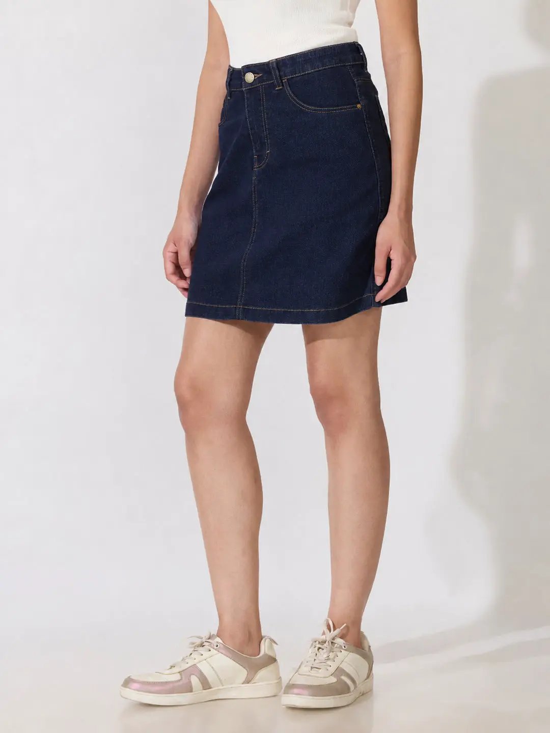 Women's NavyBlue Denim Mini Skirt - from SHOWOFFFF