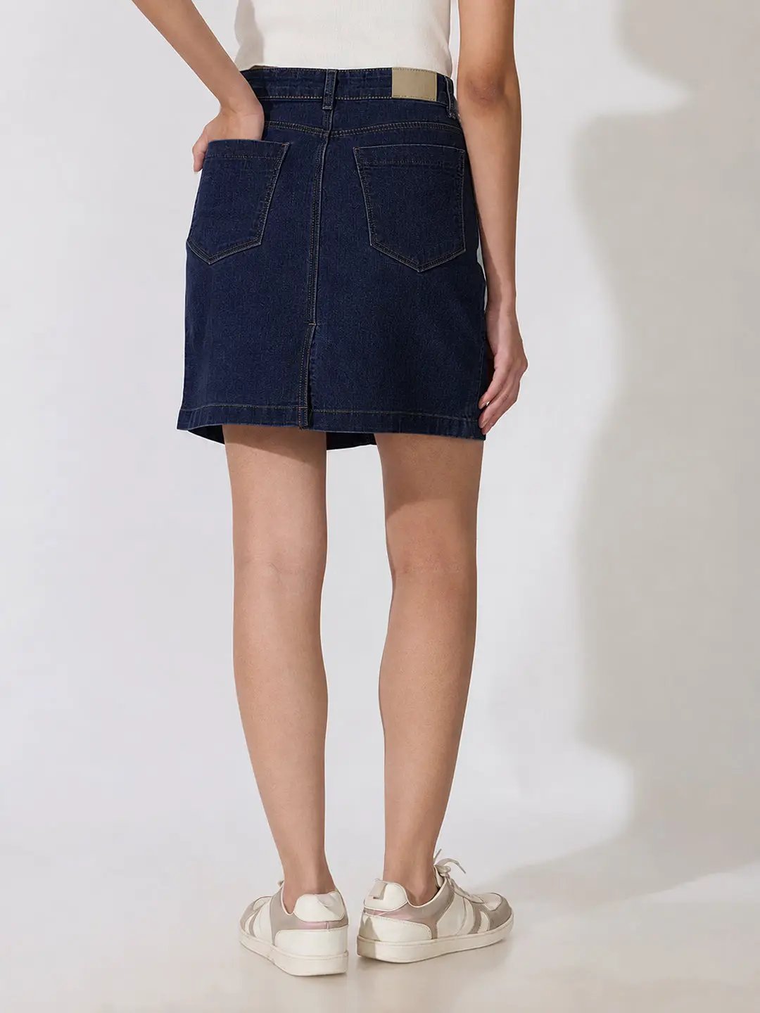 Women's NavyBlue Denim Mini Skirt - from SHOWOFFFF