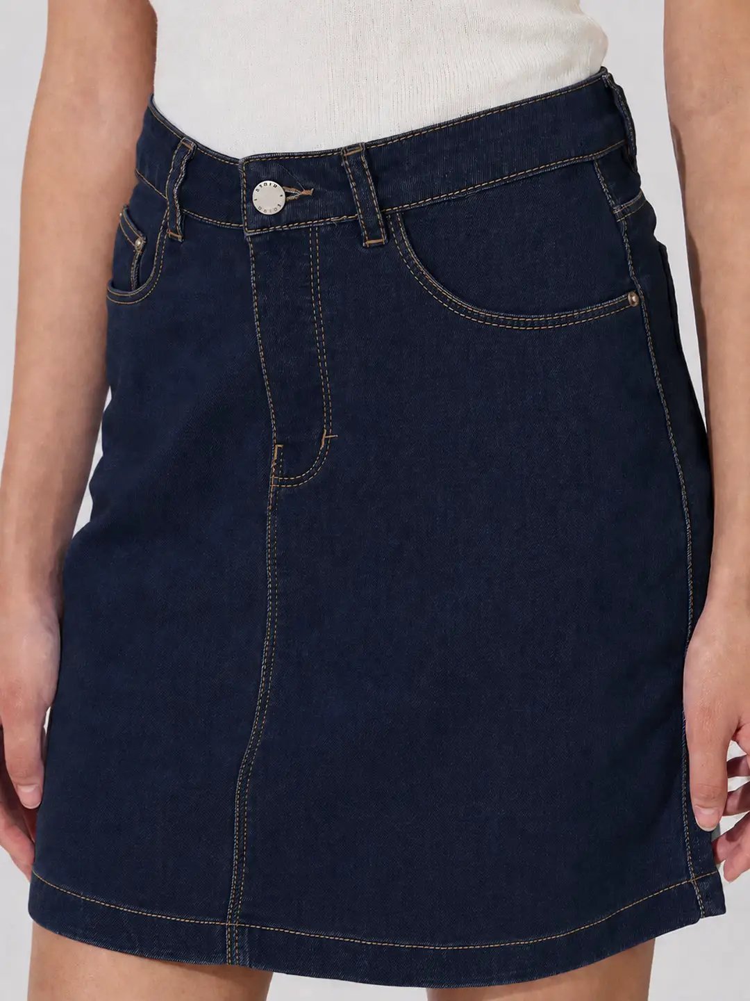 Women's NavyBlue Denim Mini Skirt - from SHOWOFFFF