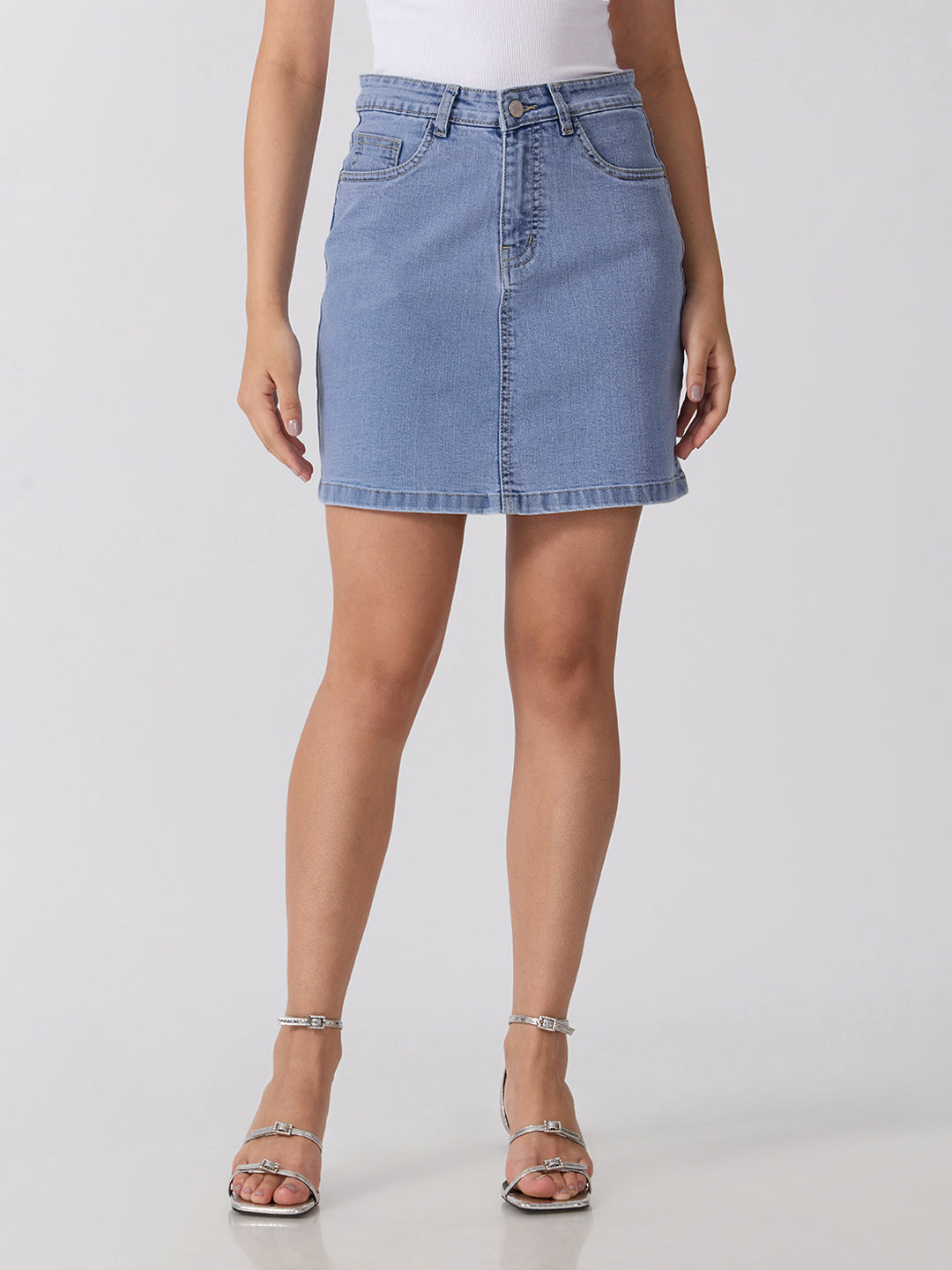 Women’s Blue Denim Mini Skirt