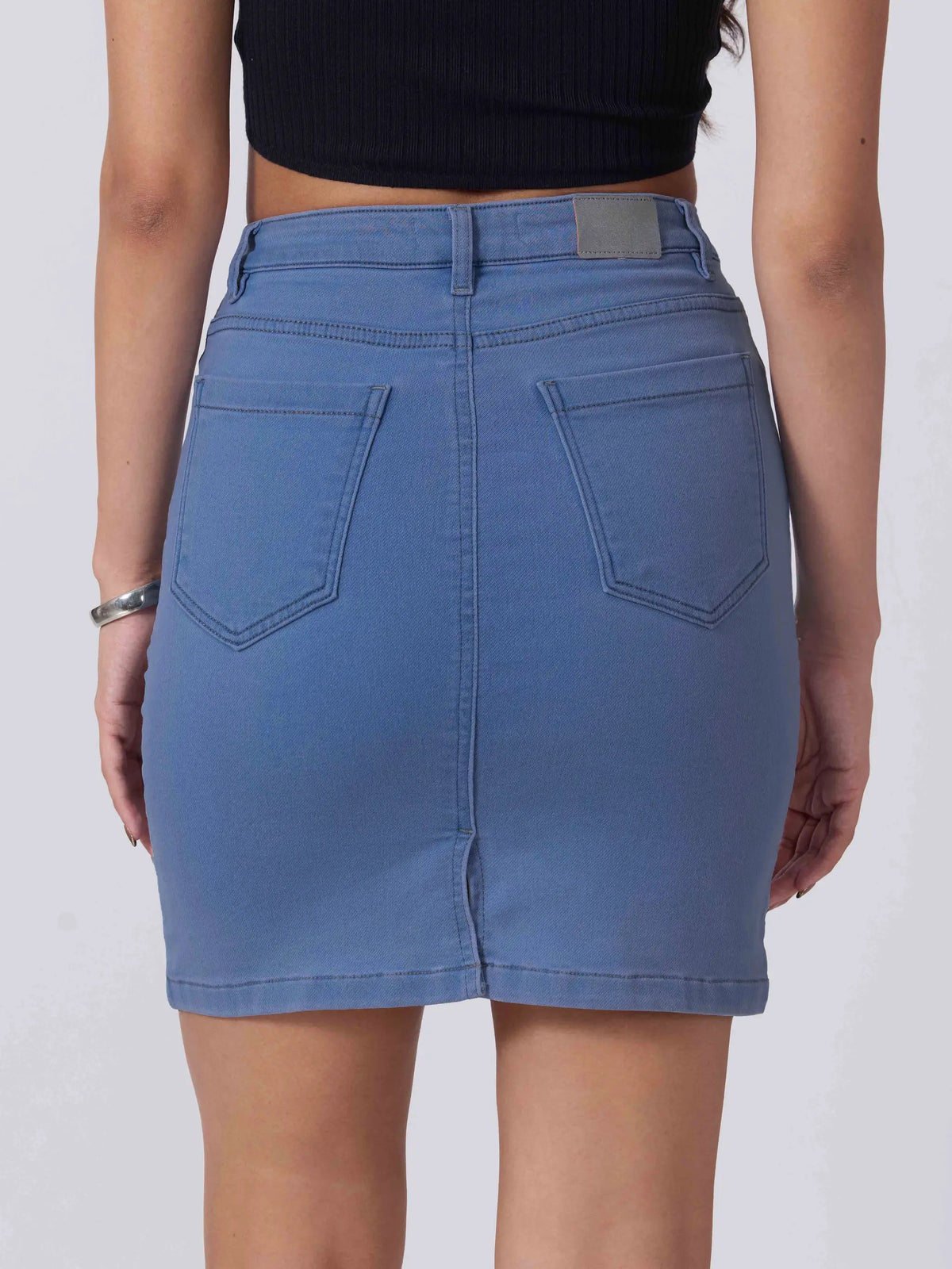 Women's Blue Denim Mini Skirt