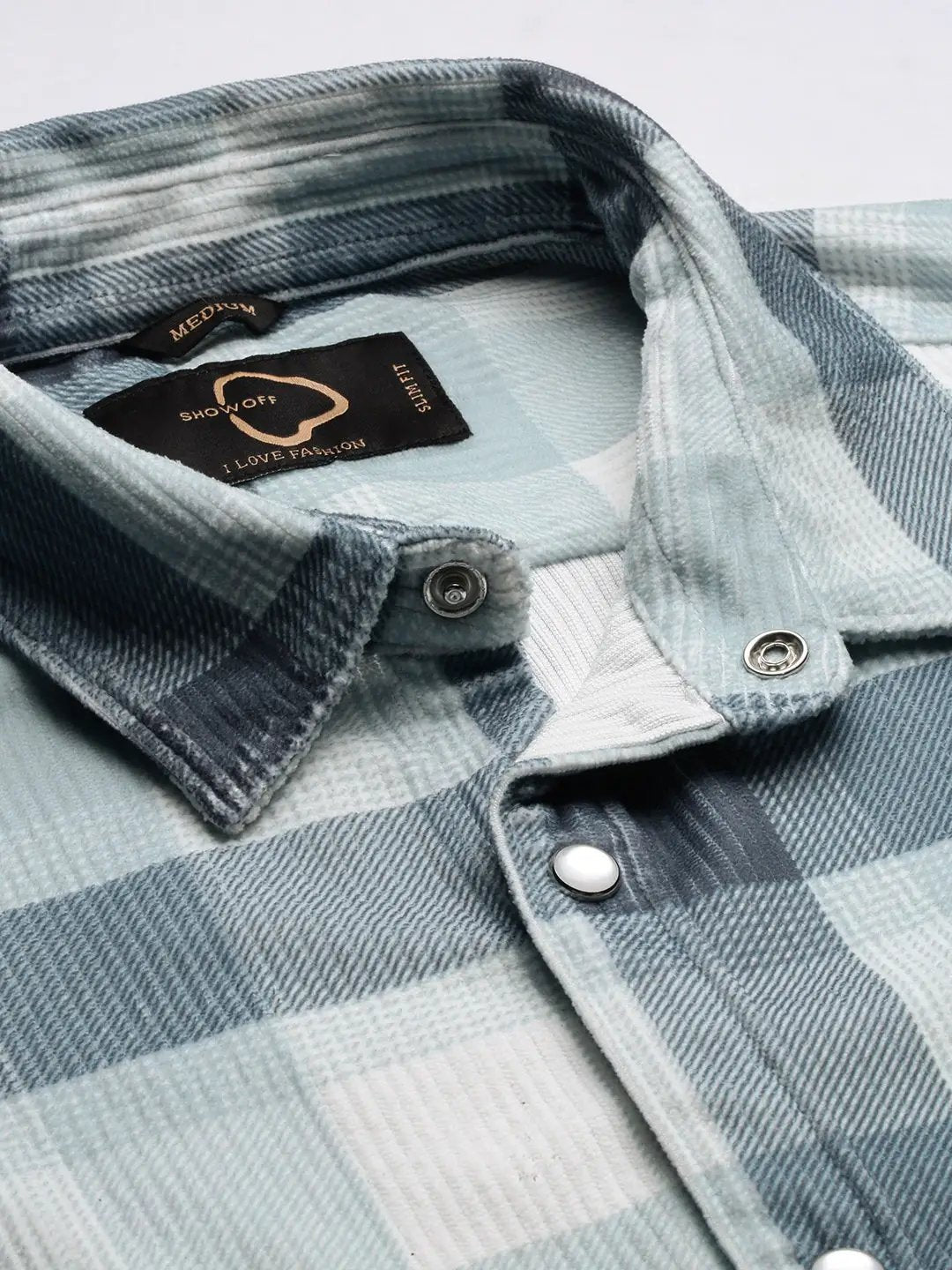 Men's Tartan Checks Teal Shirt