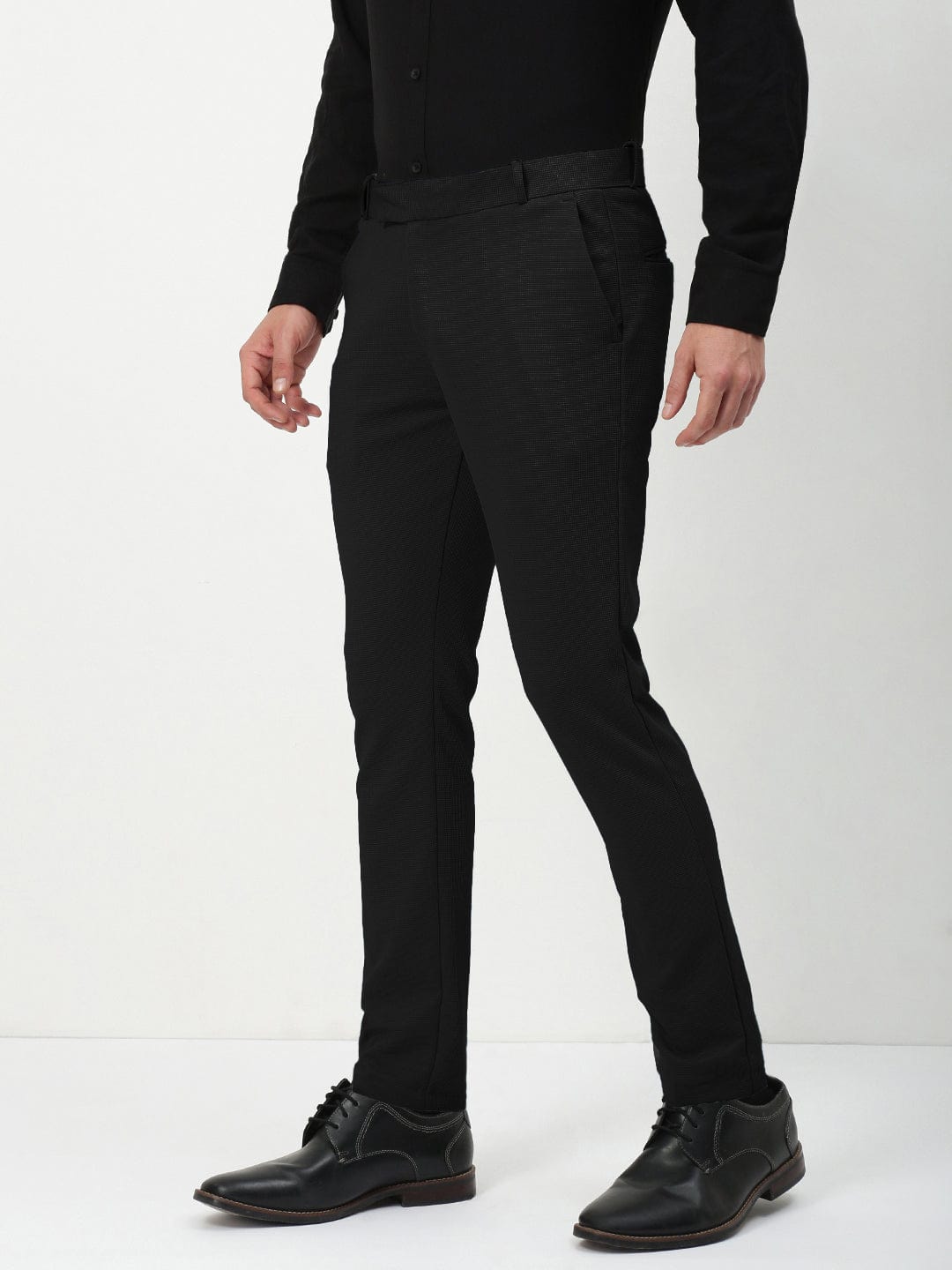 Men's Black Formal Trousers