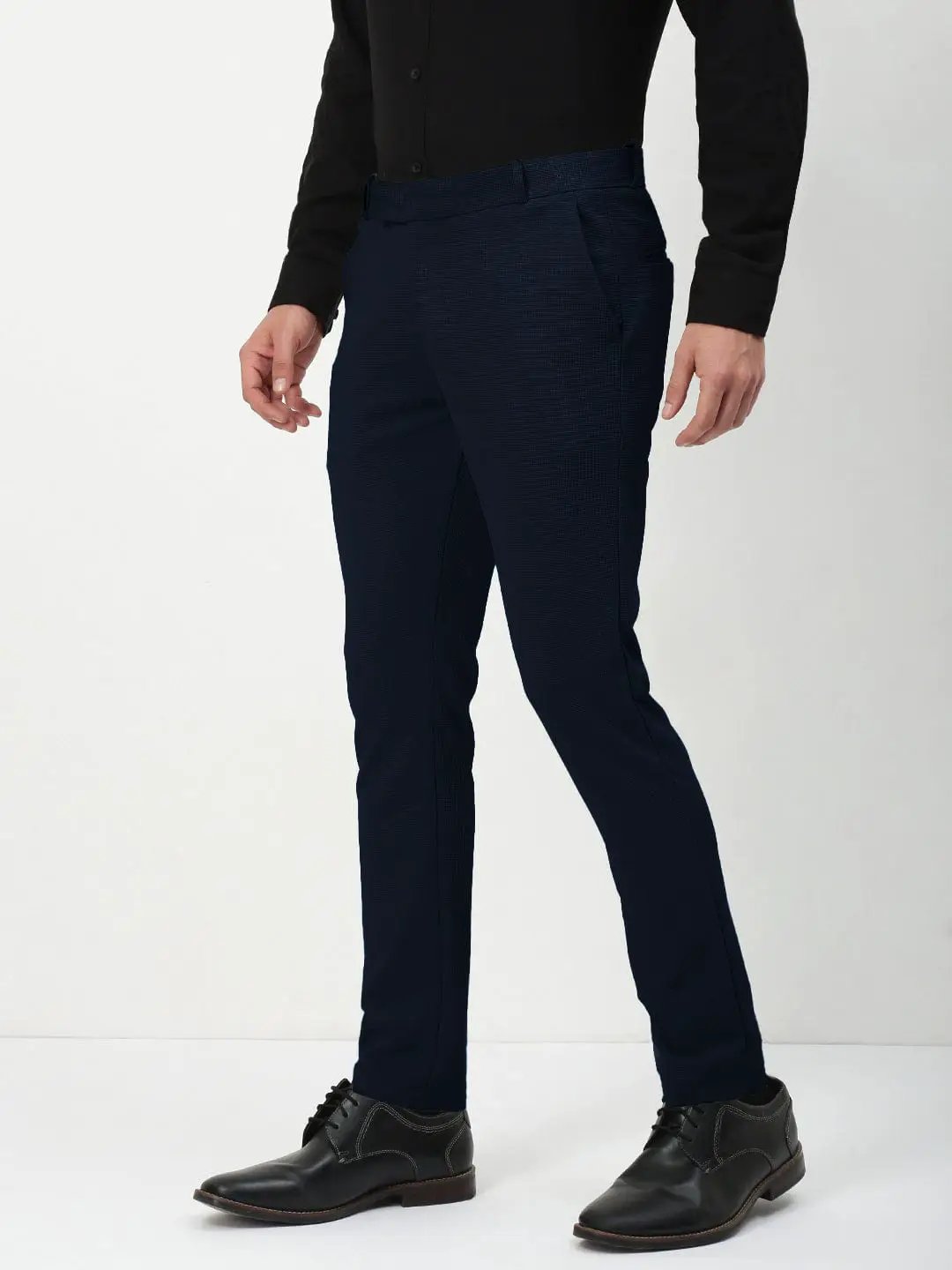 Men's Navy Blue Formal Trousers - from SHOWOFFFF