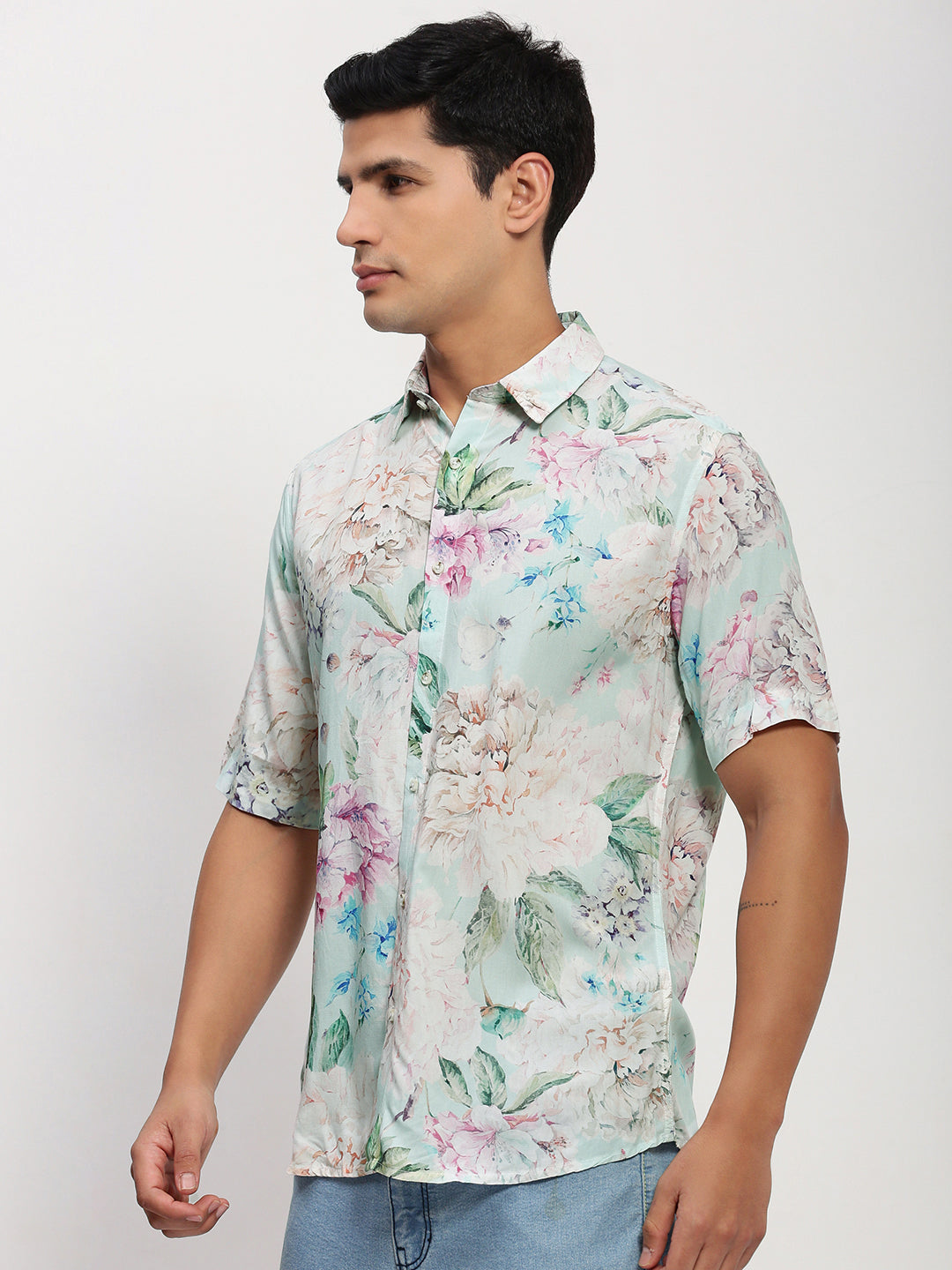 Men Multi Floral Slim Fit Shirt