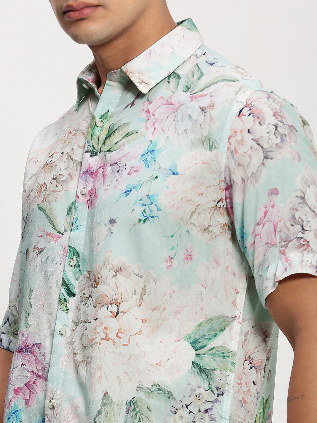 Men Multi Floral Slim Fit Shirt