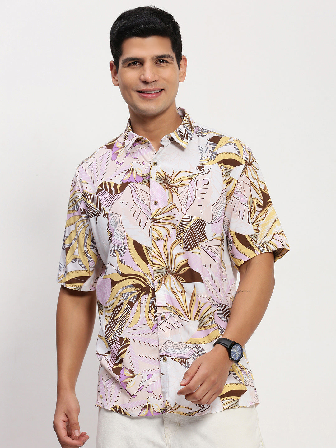 Men Multi Floral Slim Fit Shirt