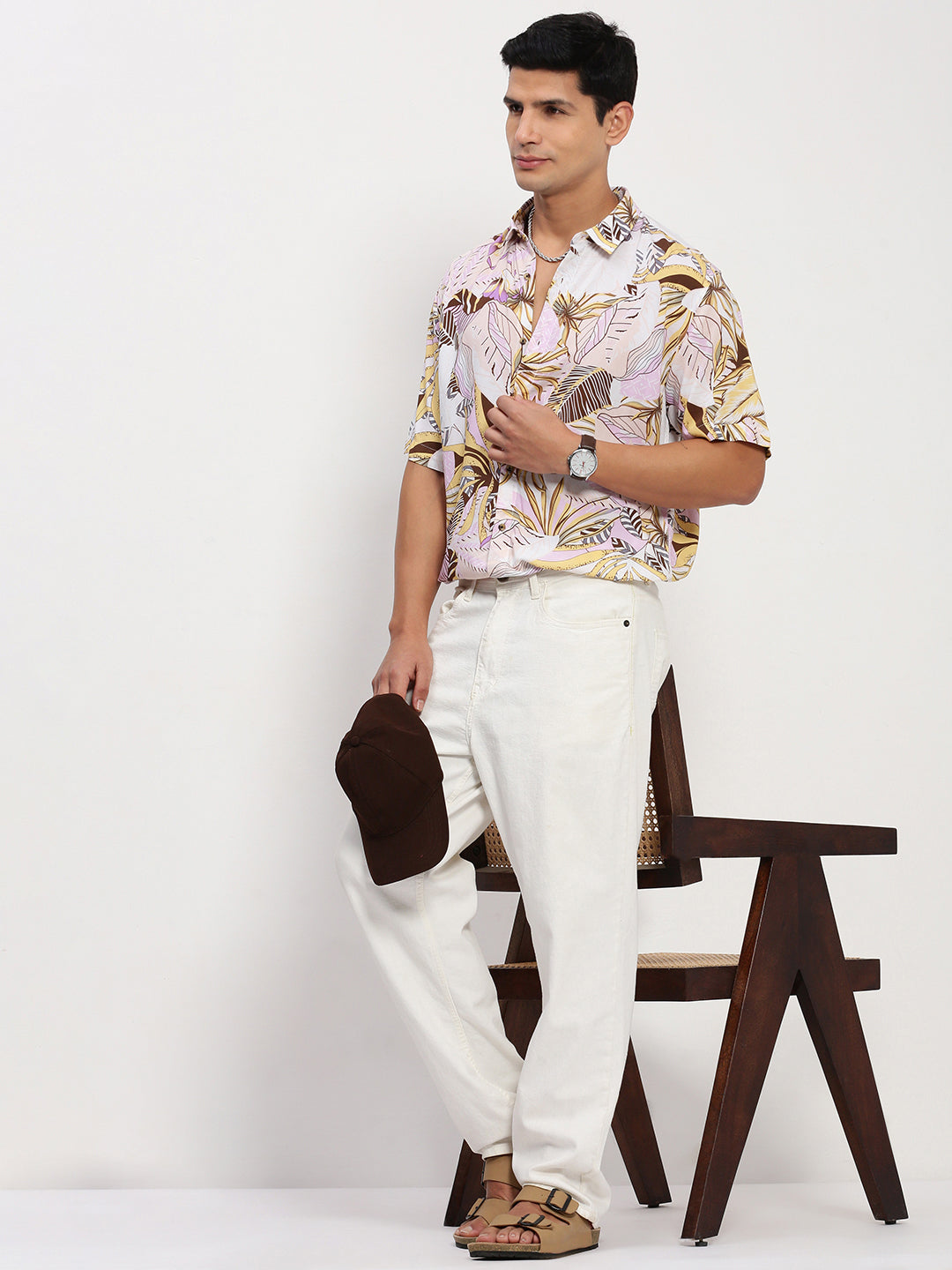 Men Multi Floral Slim Fit Shirt