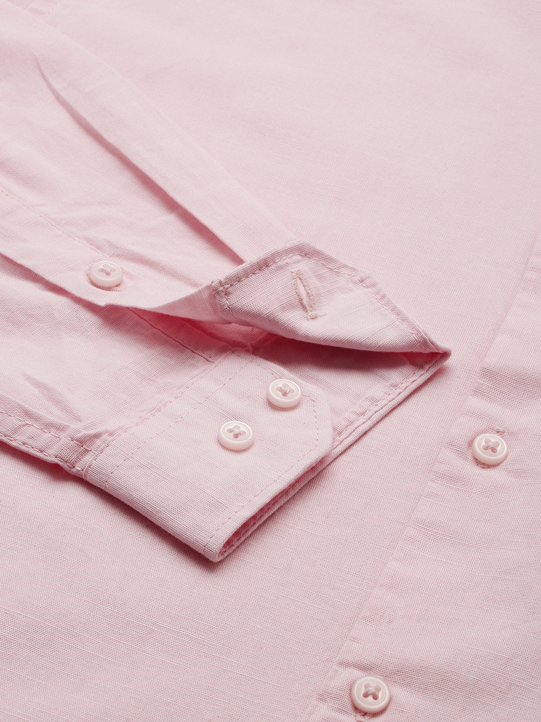Men's Pink Solid Slim Fit Shirt