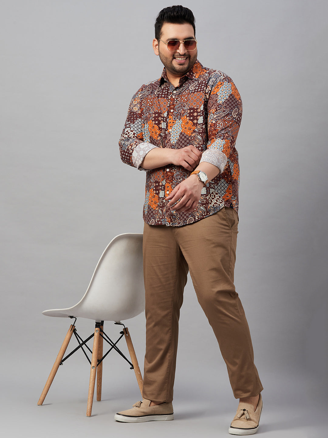 Men Printed Multi Comfort Shirt