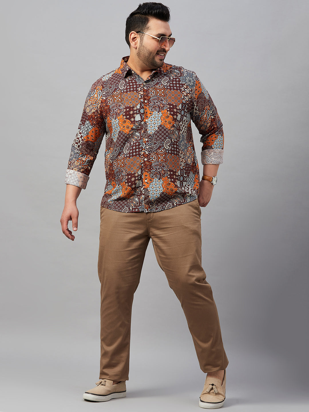 Men Printed Multi Comfort Shirt