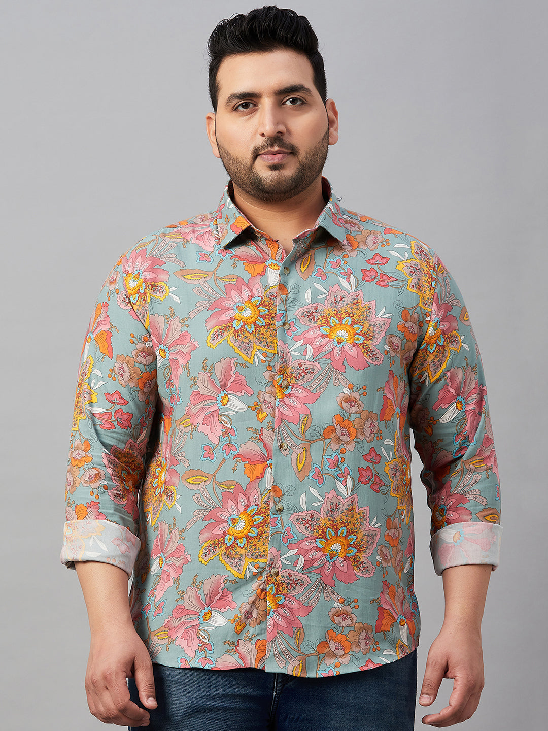 Men Printed Multi Comfort Shirt