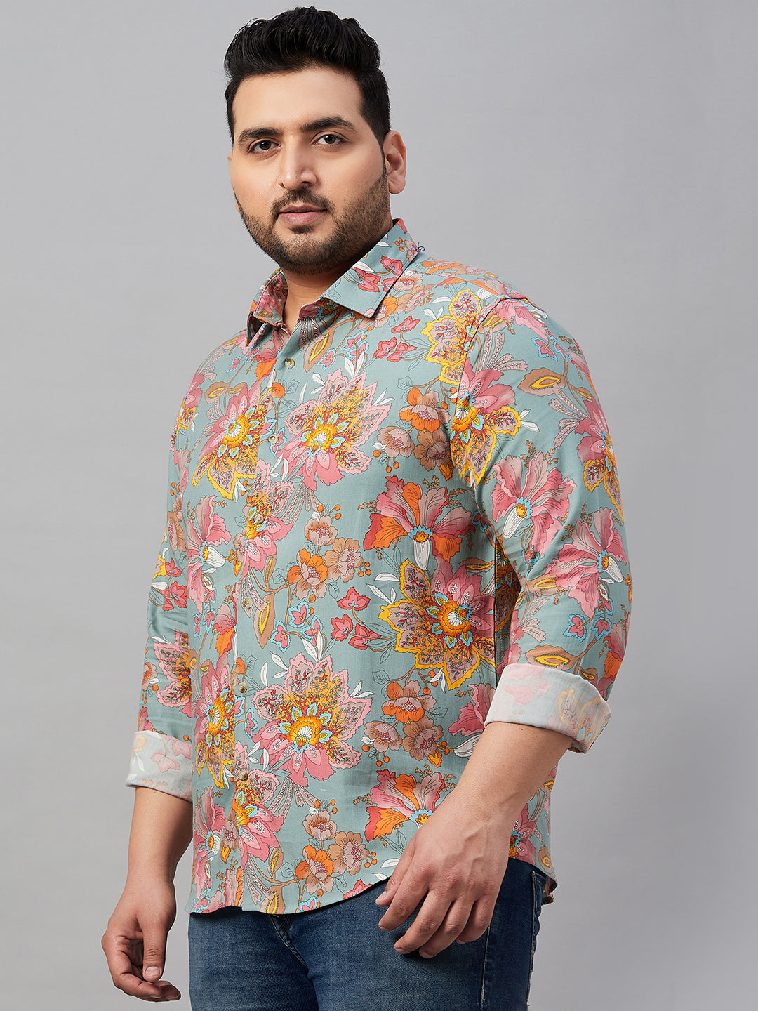 Men Printed Multi Comfort Shirt