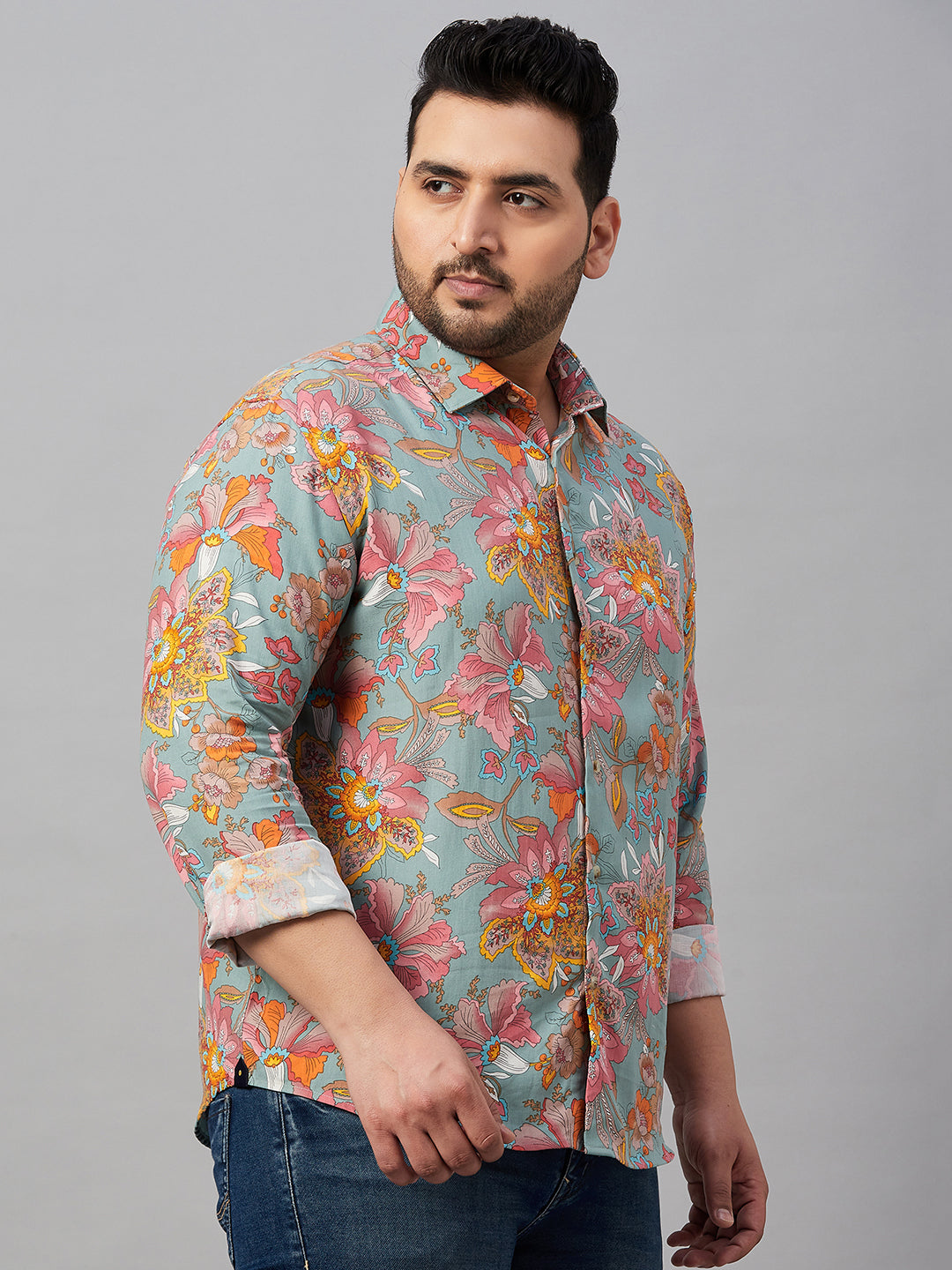 Men Printed Multi Comfort Shirt