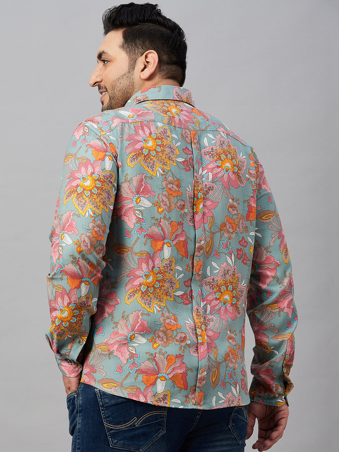 Men Printed Multi Comfort Shirt