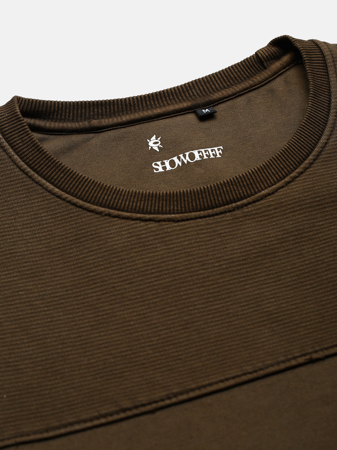 Men's Olive Solid Sweatshirt