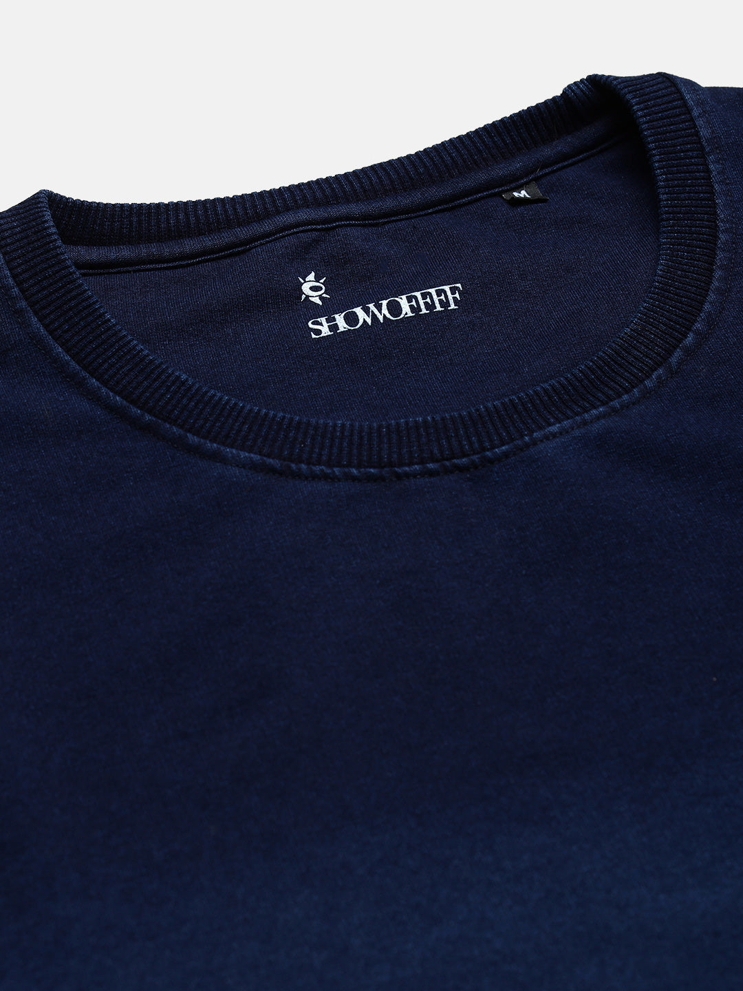 Men's Navy Blue Solid Sweatshirt