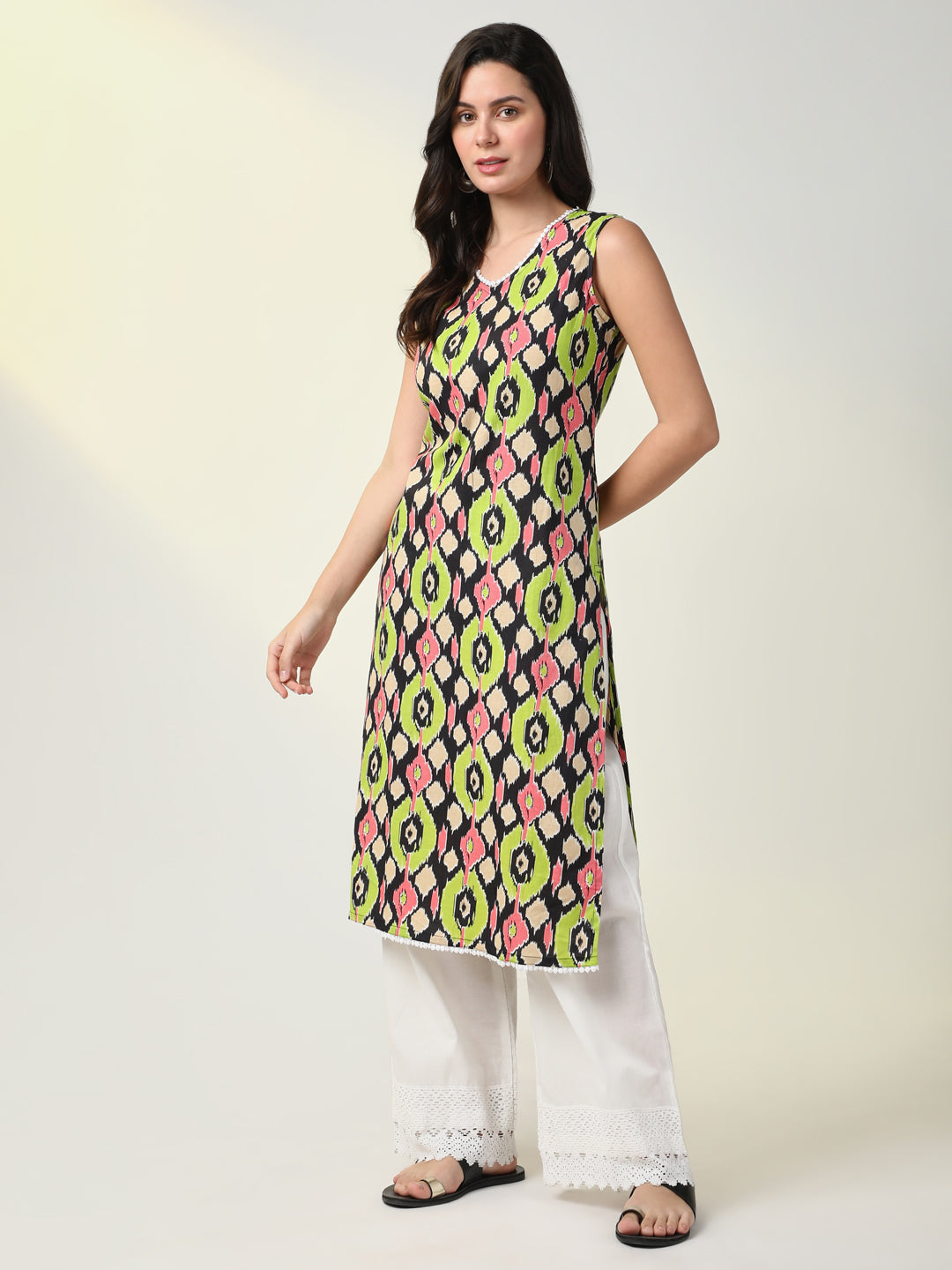 Women Multi Floral Straight Kurta Set