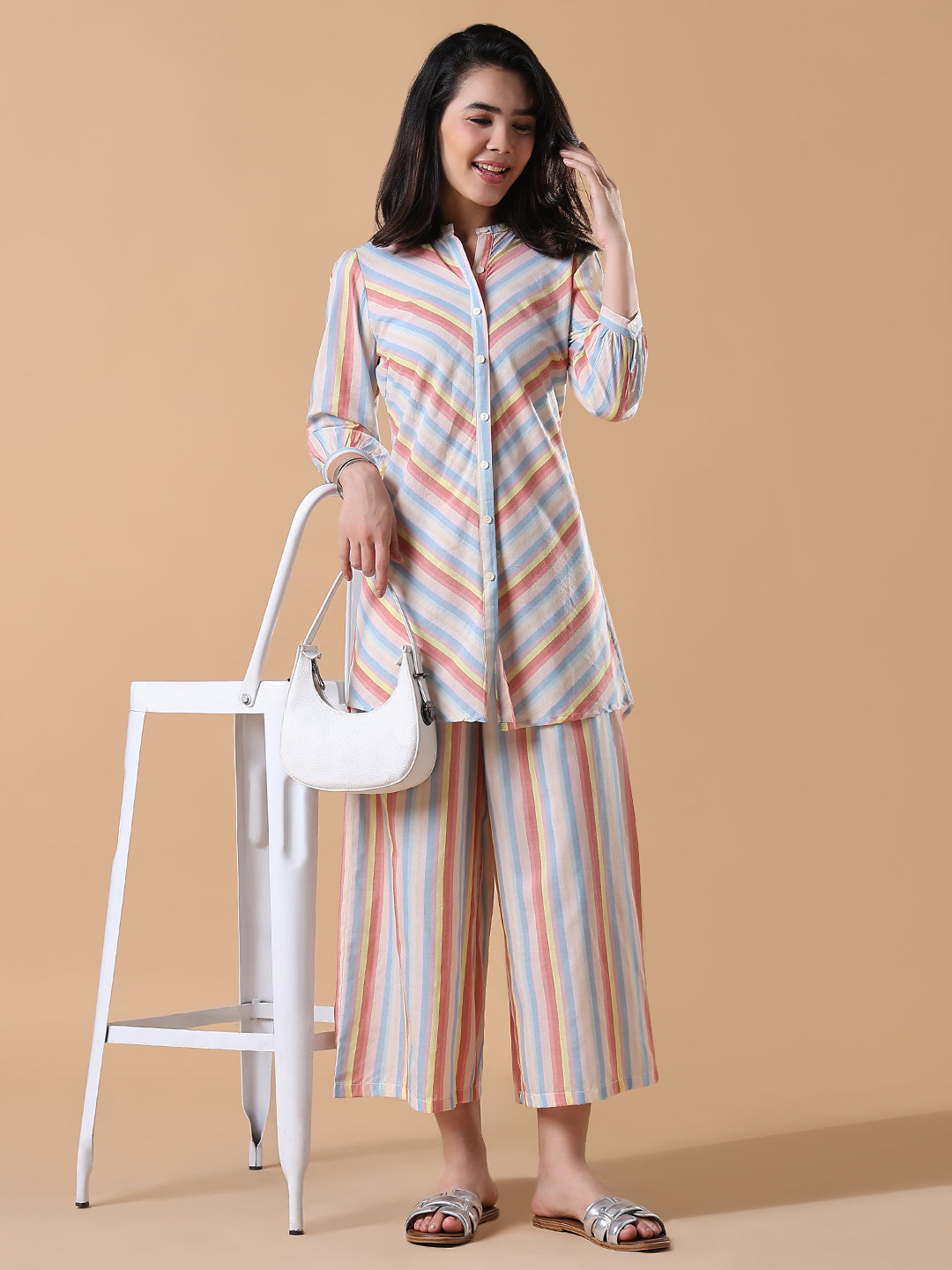 Women Multicolored Printed Co-ords Set