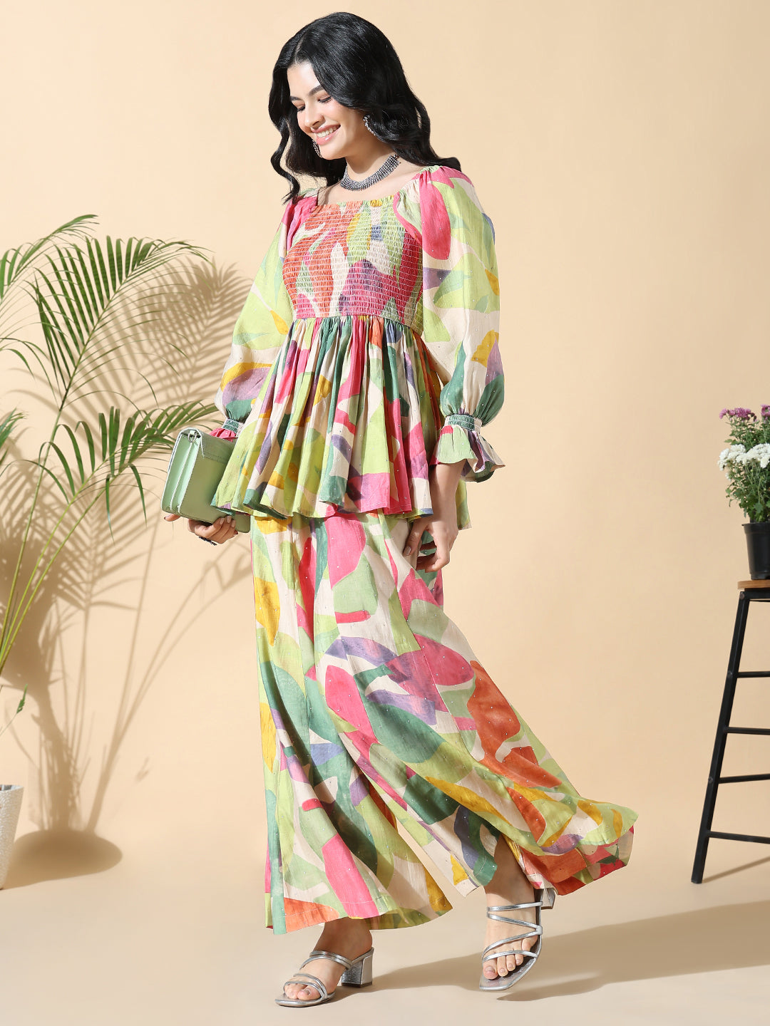 Women Multicolored Printed Co-ords Set