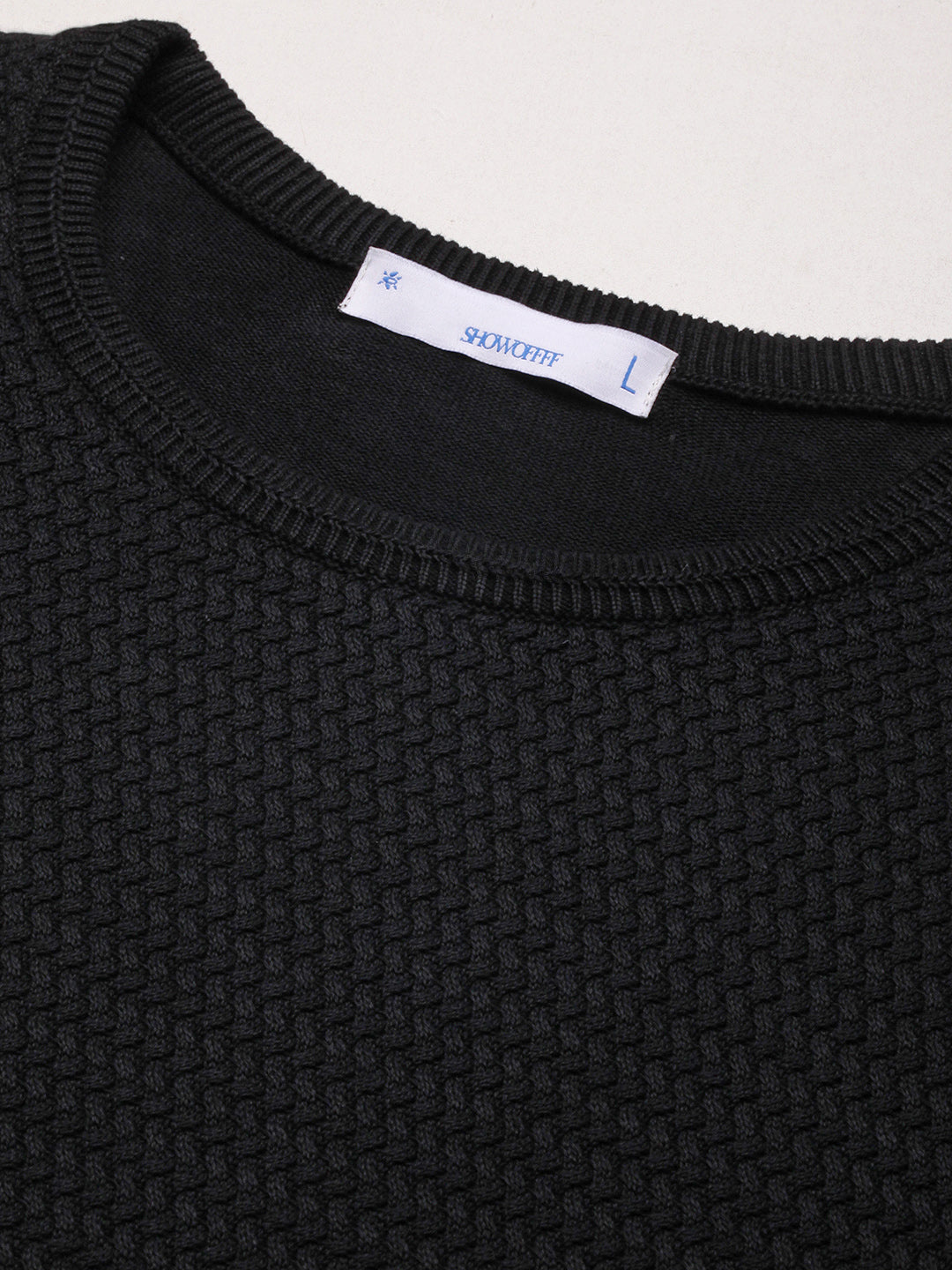 Men Black Ombre Sweater