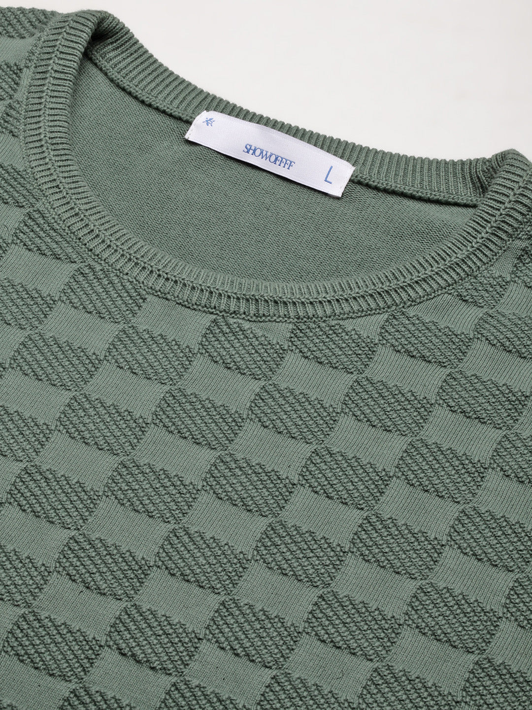 Men Green Ombre Sweater